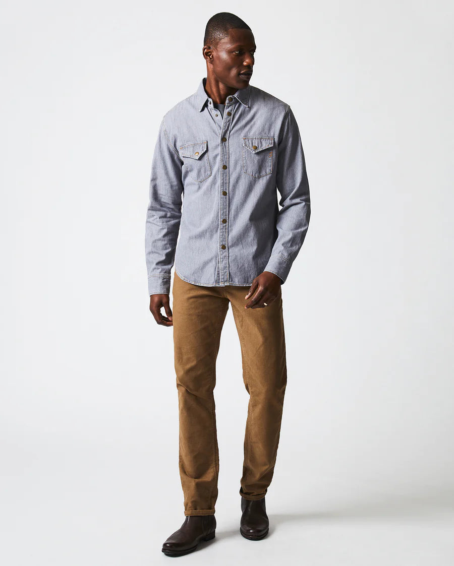 Denim shirt khaki trousers best sale