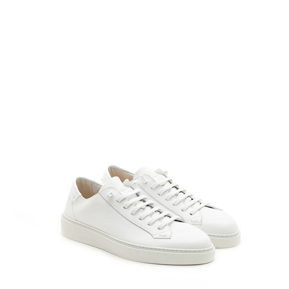 FABIANO RICCI Leather Sneaker | White