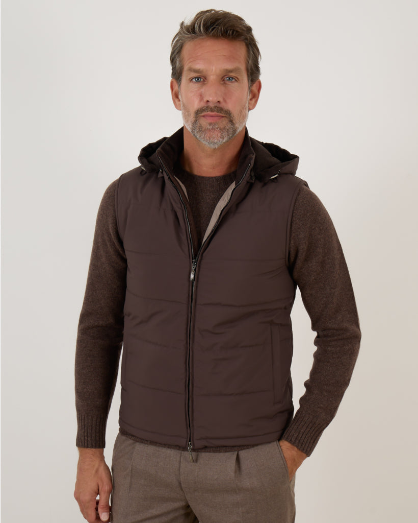 DORIANI Nylon Hooded Vest