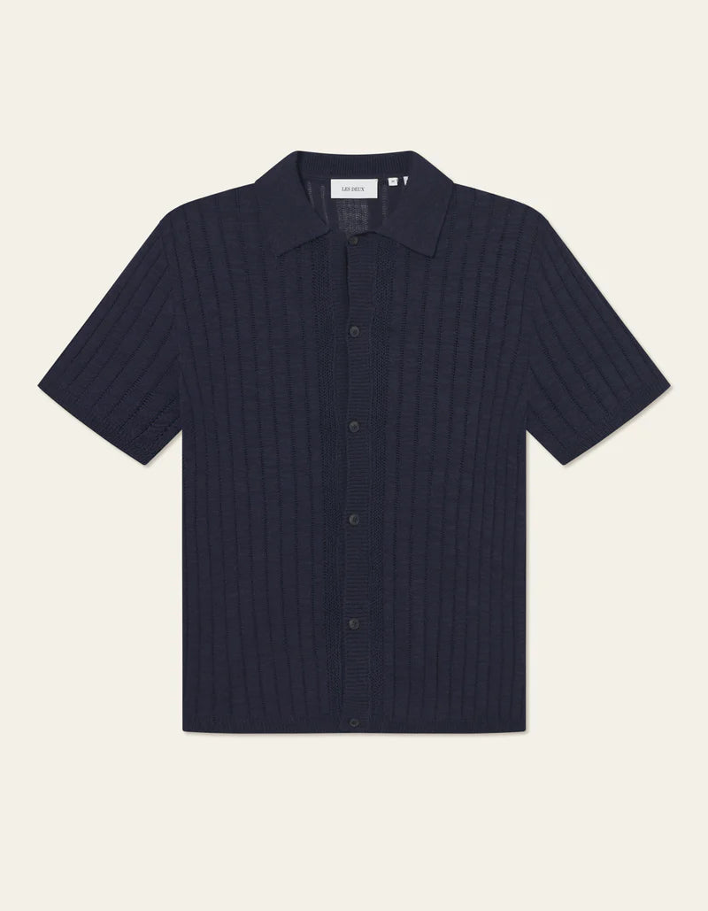 LES DEUX Floyd Linen Knitted Shirt
