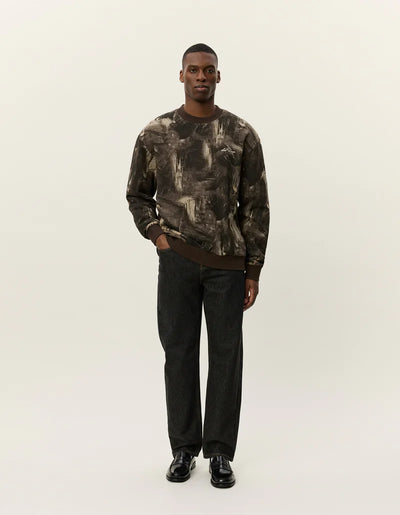 LES DEUX Dash AOP Sweatshirt
