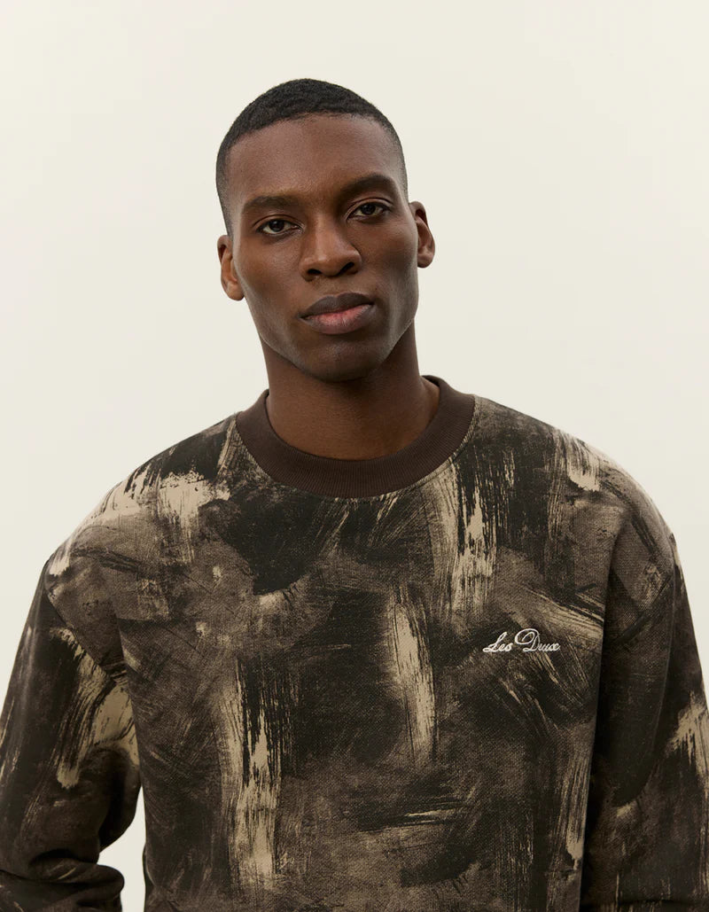 LES DEUX Dash AOP Sweatshirt