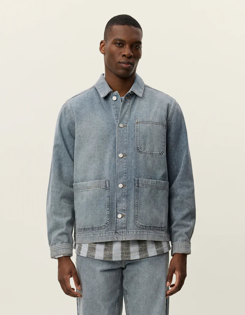 LES DEUX Layton Denim Overshirt