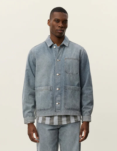LES DEUX Layton Denim Overshirt