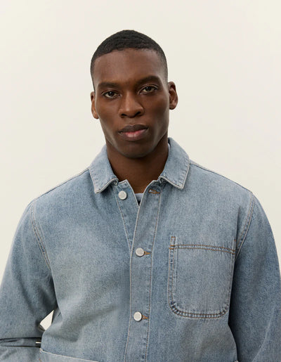 LES DEUX Layton Denim Overshirt