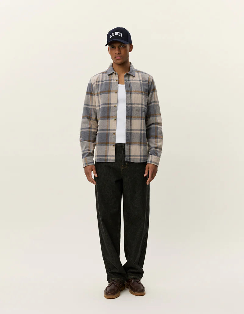 LES DEUX Jeremy Check Flannel Shirt