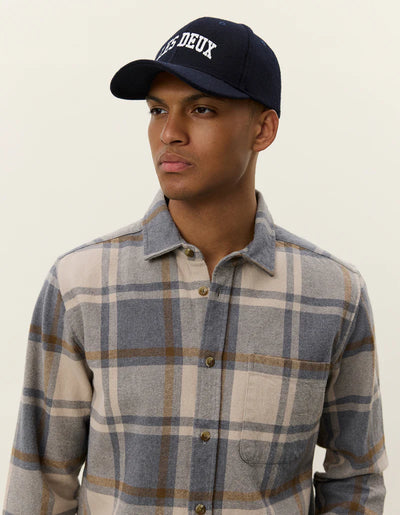LES DEUX Jeremy Check Flannel Shirt