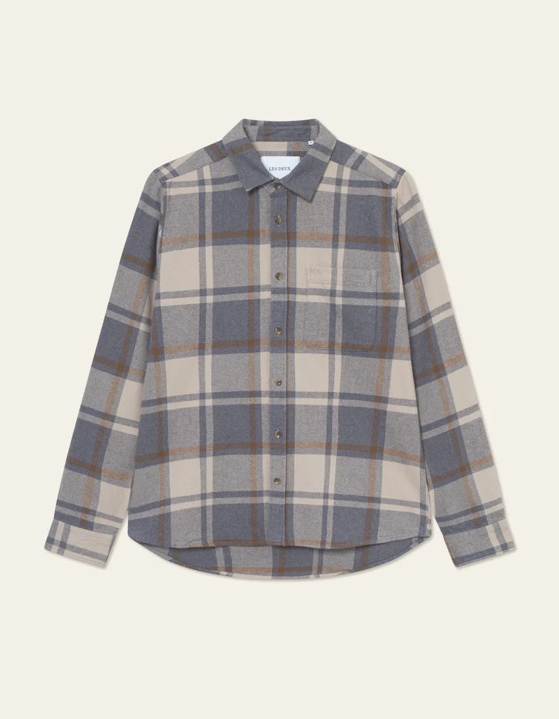 LES DEUX Jeremy Check Flannel Shirt