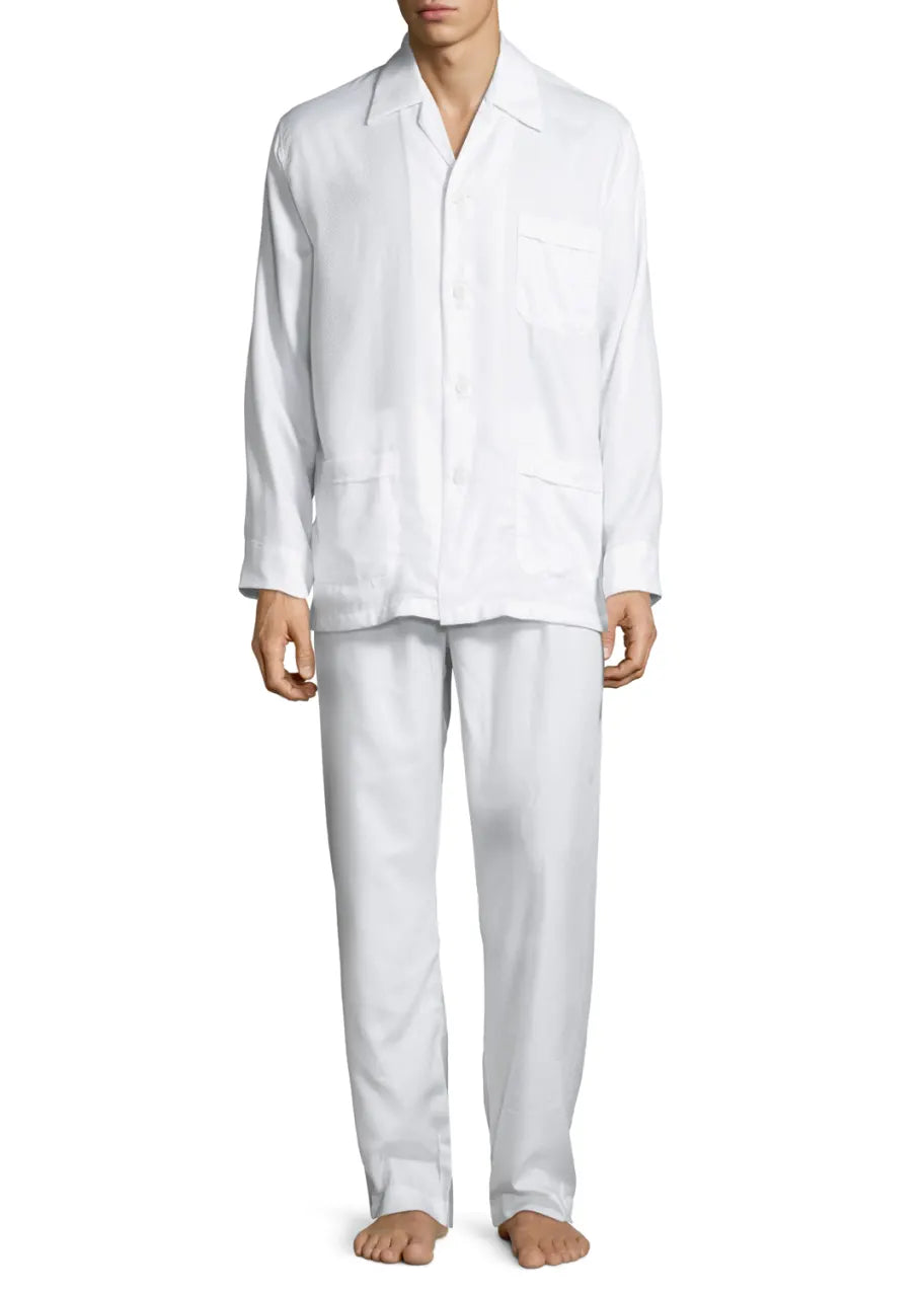 DEREK ROSE Pyjama Set | WHITE