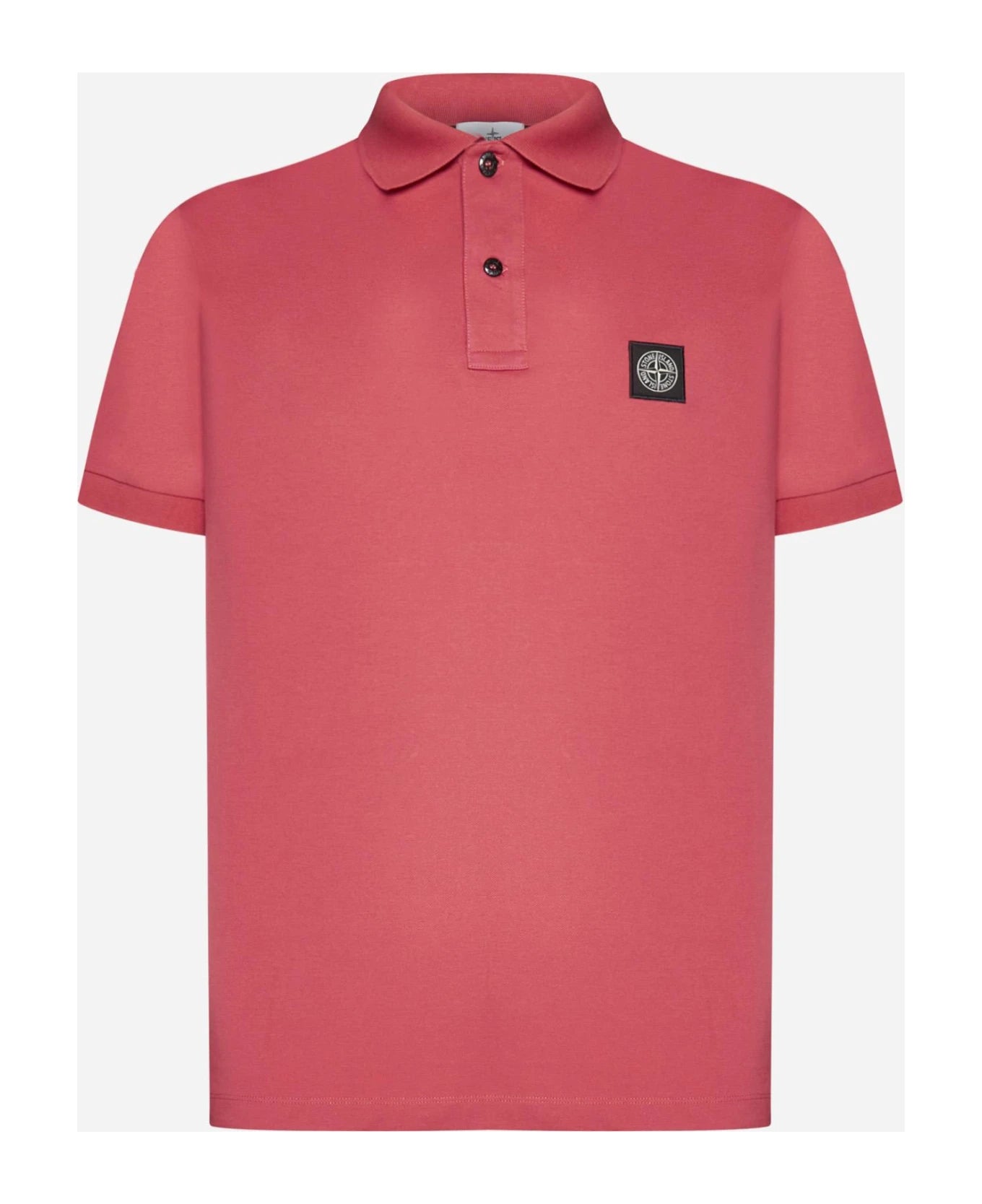 STONE ISLAND Polo Shirt | Fuchsia – Burrows Clothiers