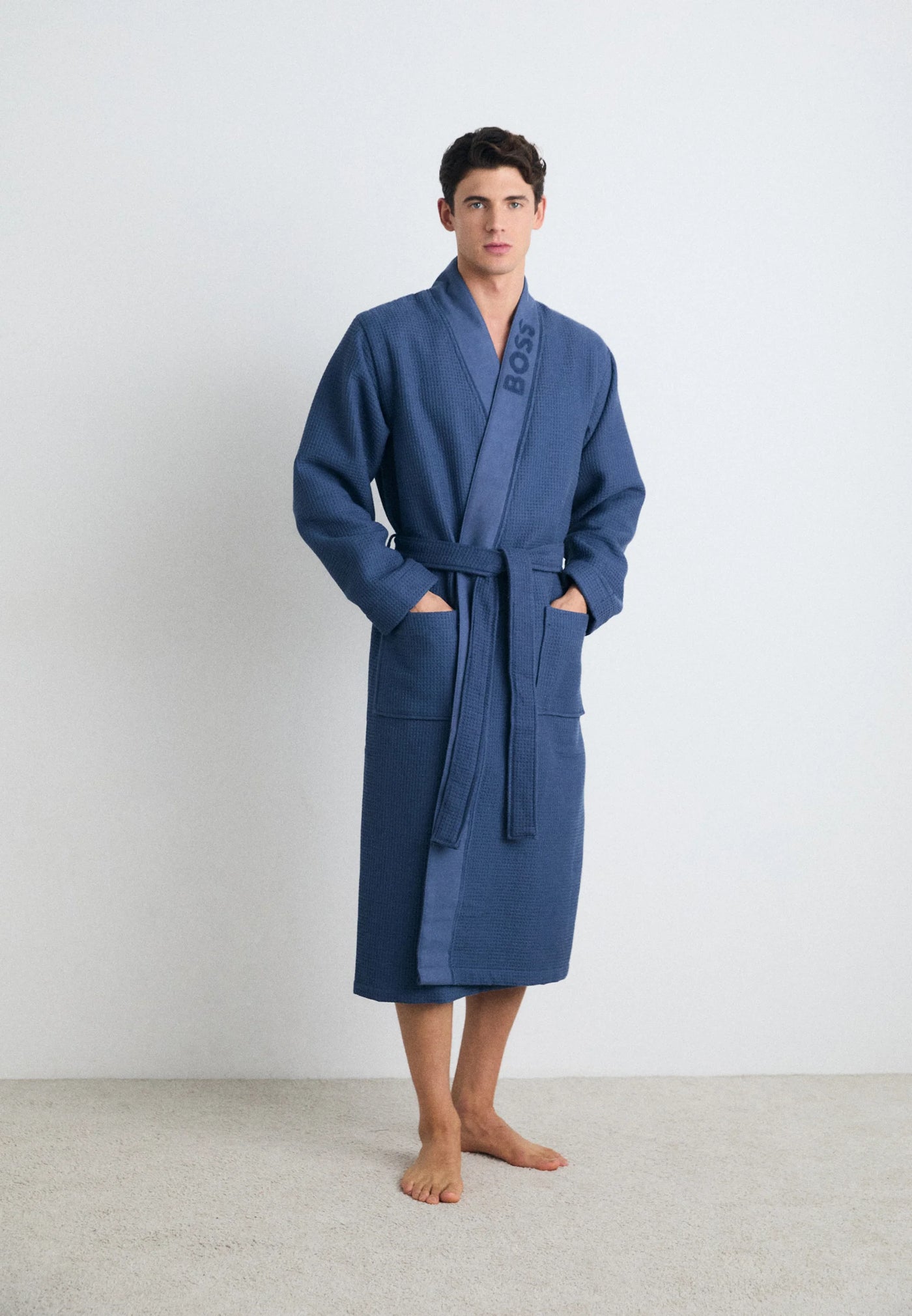 BOSS Waffle Kimono Robe