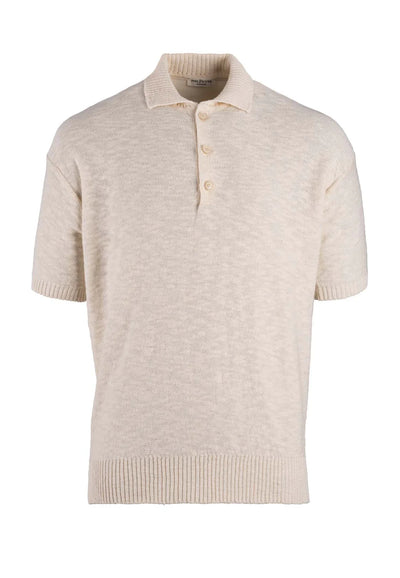 PHIL PETTER Cotton Linen Knit Polo