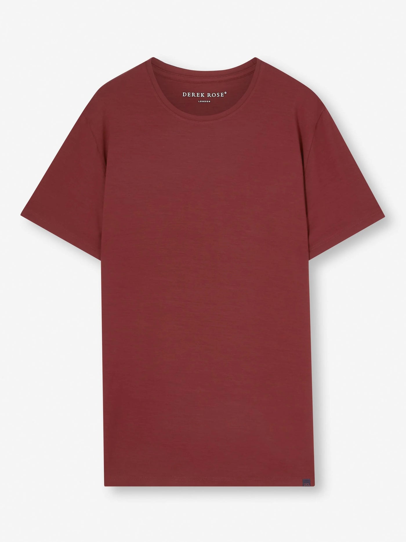 DEREK ROSE Basel T-Shirt | Burgundy