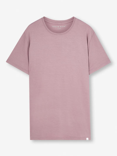 DEREK ROSE Basel T-Shirt | Mauve