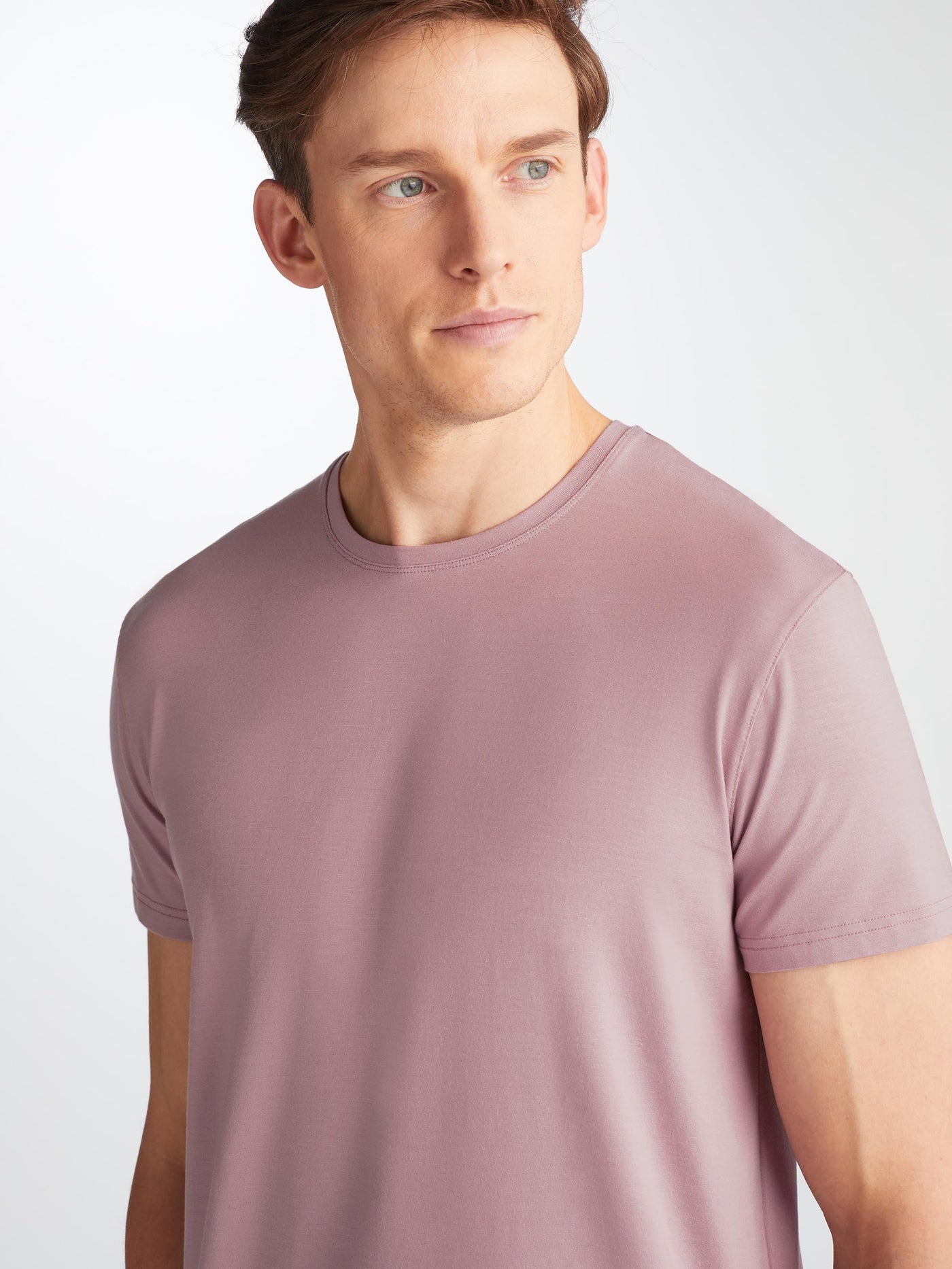 DEREK ROSE Basel T-Shirt | Mauve