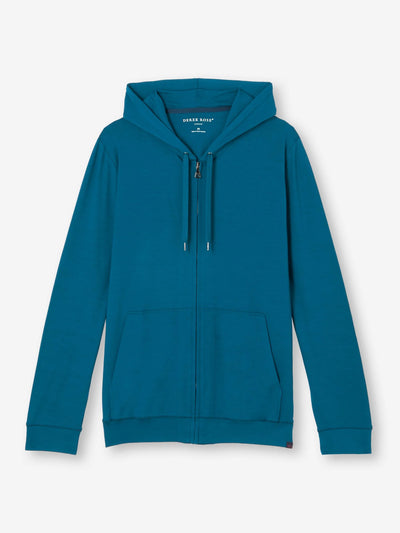 DEREK ROSE Basel Hoodie | Poseidon Blue