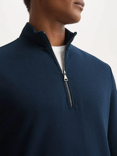 DEREK ROSE Half Zip Pullover Sweatshirt