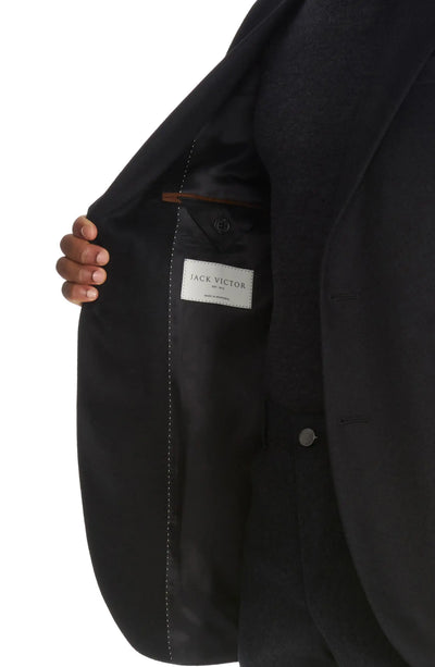 JACK VICTOR 100% Cashmere Jacket | Black