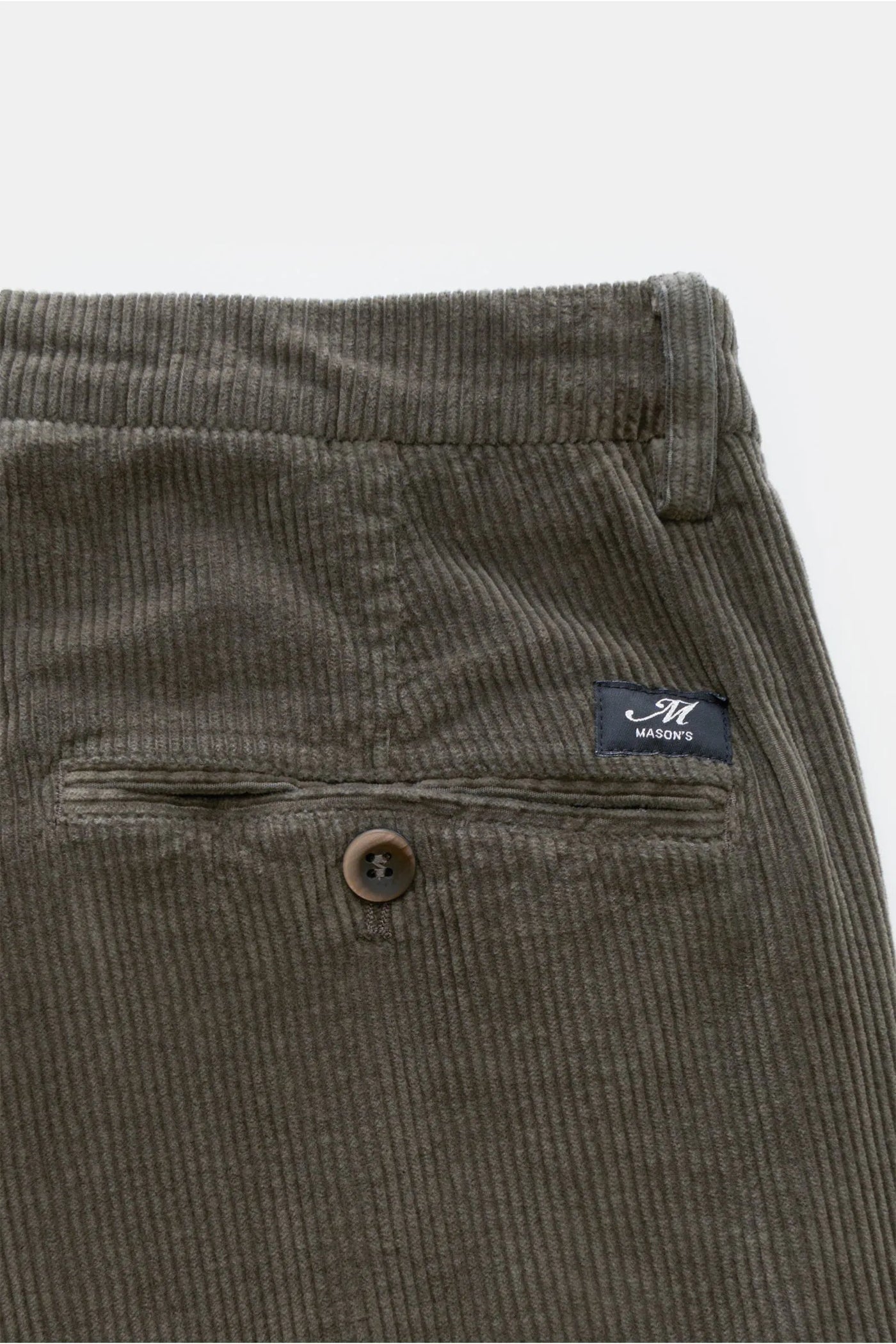 MASON'S Washed Fine Corduroy | Gravel