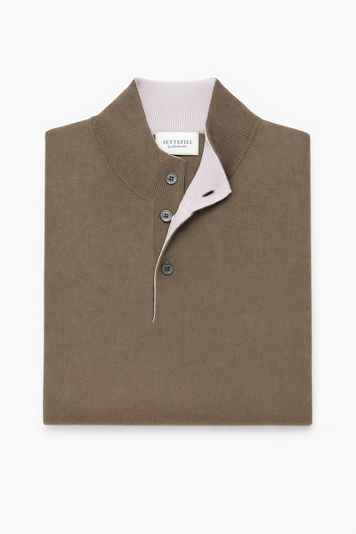 SETTEFILI Stand Up Collar Sweater