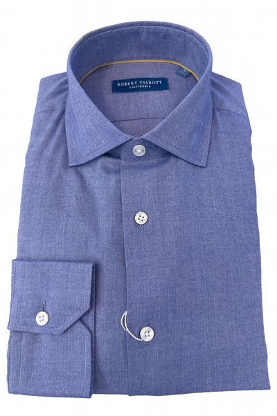ROBERT TALBOTT Brushed Herringbone Shirt