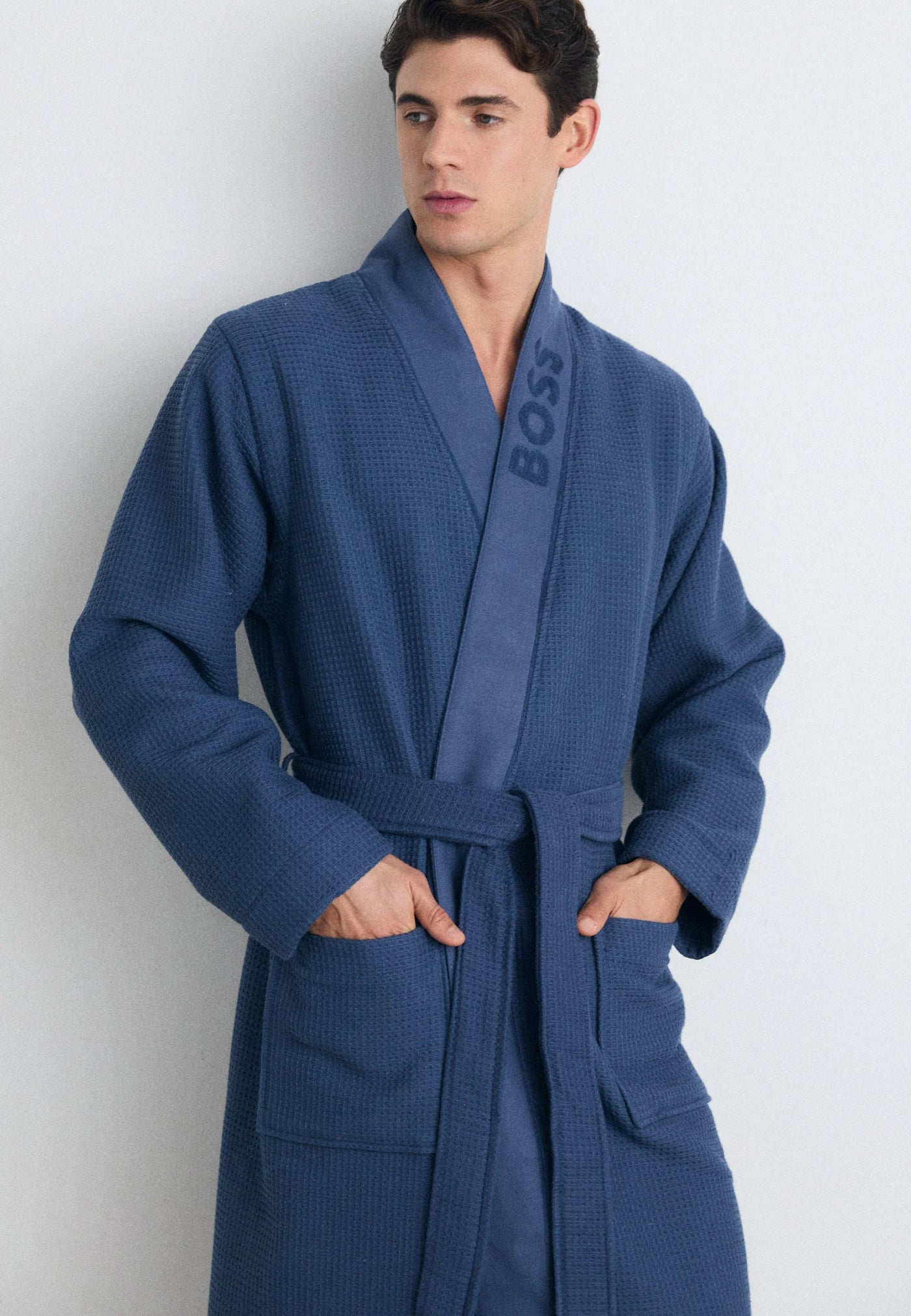 BOSS Waffle Kimono Robe