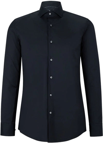 BOSS P-Hank Spread Collar Shirt | Black