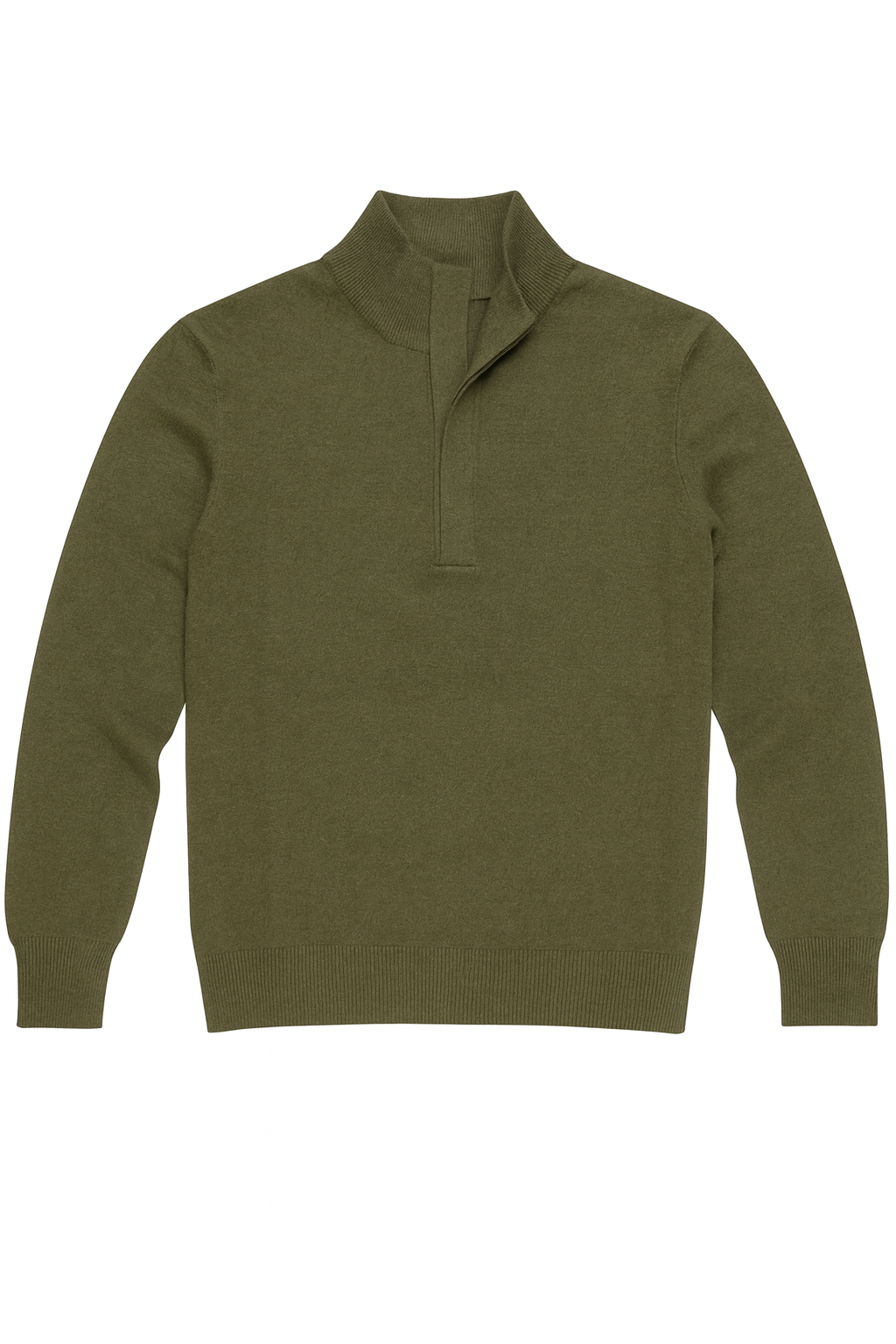 GRAN SASSO Wool Cashmere Mock Zip