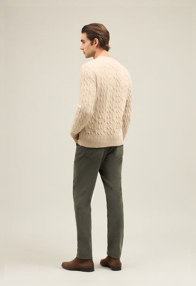 BOGLIOLI Milano Brushed Wool Cashmere Cable knit Sweater