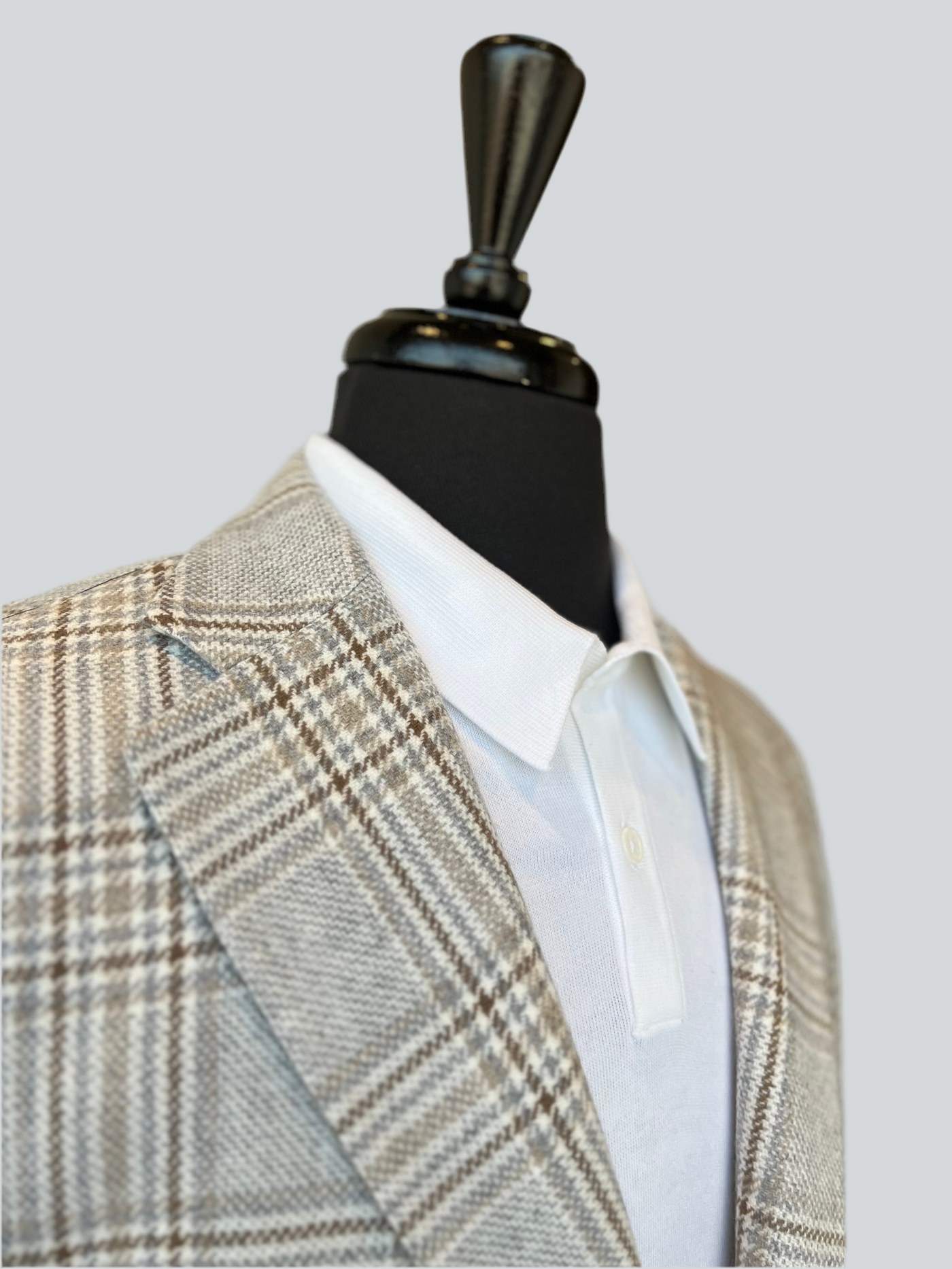 DORIANI Cashmere Soft Check Jacket | Rust