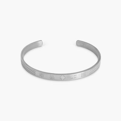 TATEOSSIAN Rhodium Plated Sterling Silver Bangle