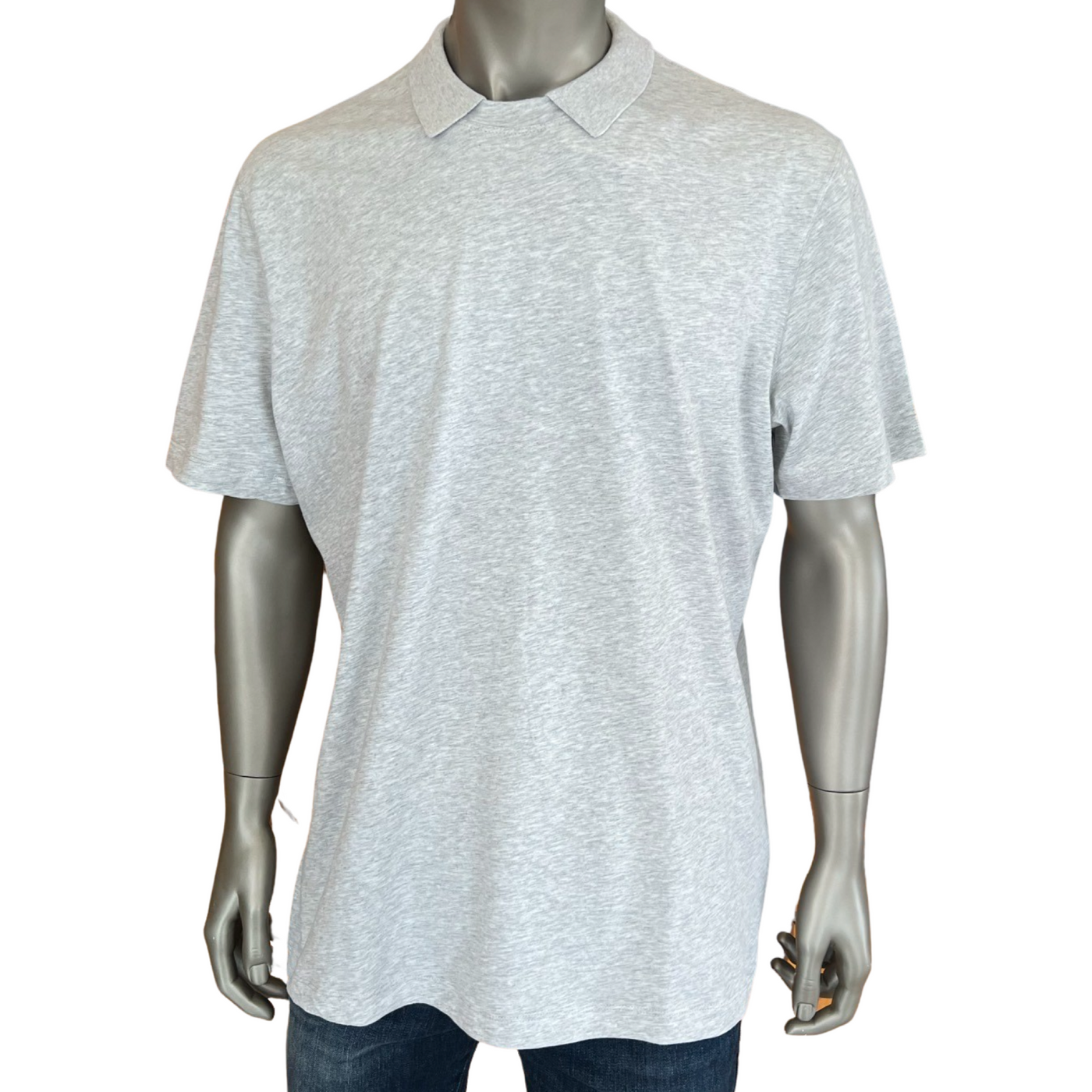 BRUNELLO CUCINELLI Collared T-Shirt | Grey Melange