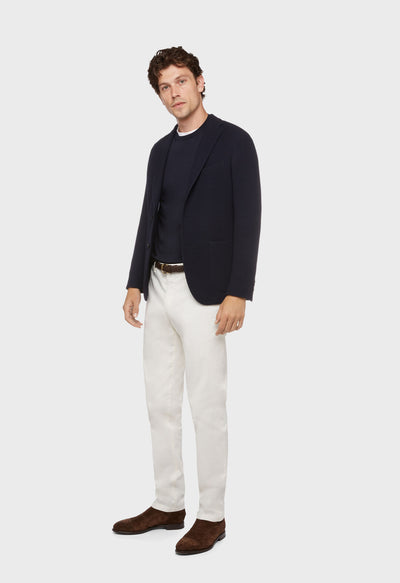 BOGLIOLI MILANO Wool Cotton Jersey Jacket | Navy