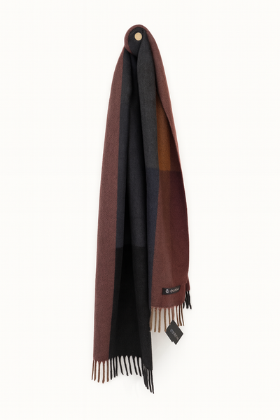 DANTE Cashmere Block Check Scarf