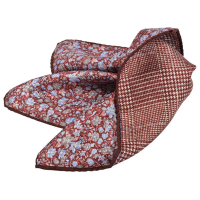 DION 100% Silk Reversible Pocket Square