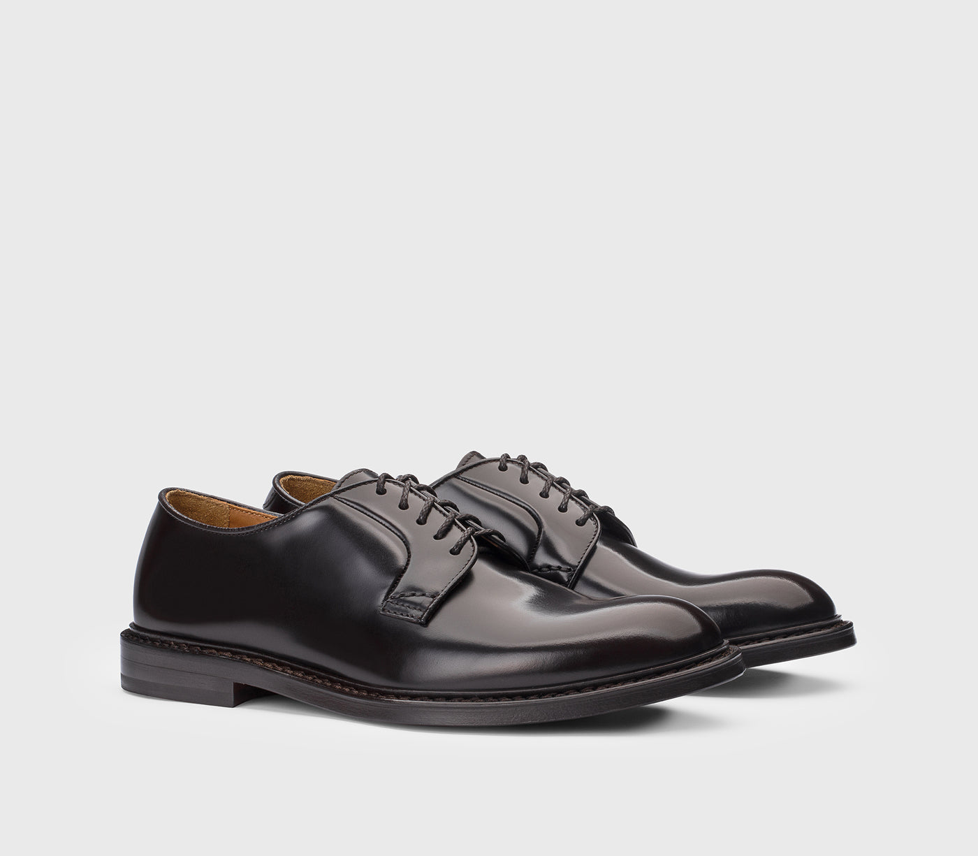 DOUCAL'S Leather Lace Up | Dark Brown