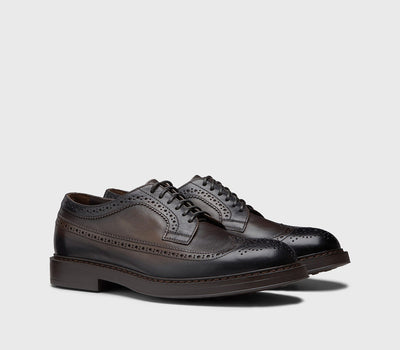 DOUCAL'S Dovetail Lace-Up | Dark Brown