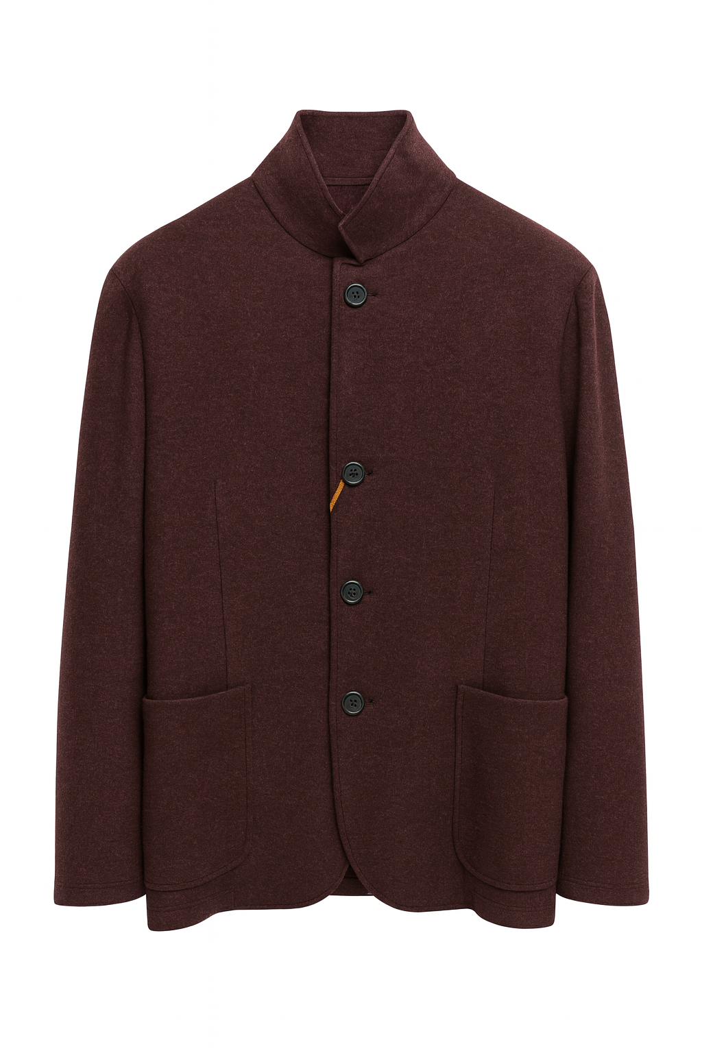 Canali Wool Cashmere Car Coat | Burgundy