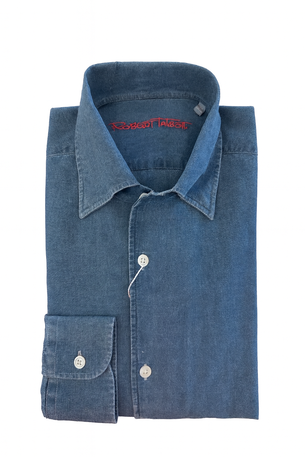 ROBERT TALBOTT Light Wash Denim Shirt