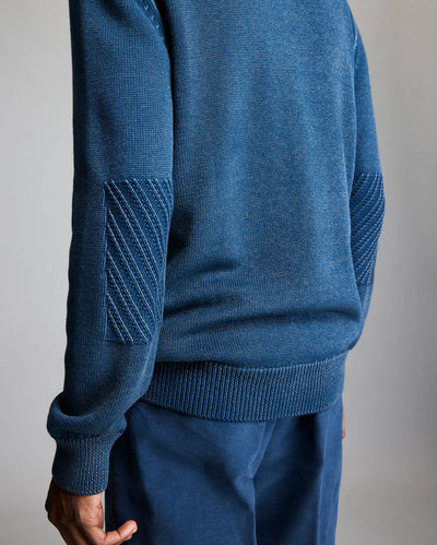 BILLY REID Garment Dyed Henley Sweater