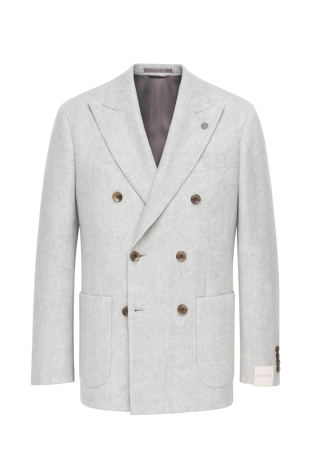 JACK VICTOR Double Breasted Herringbone Jacket
