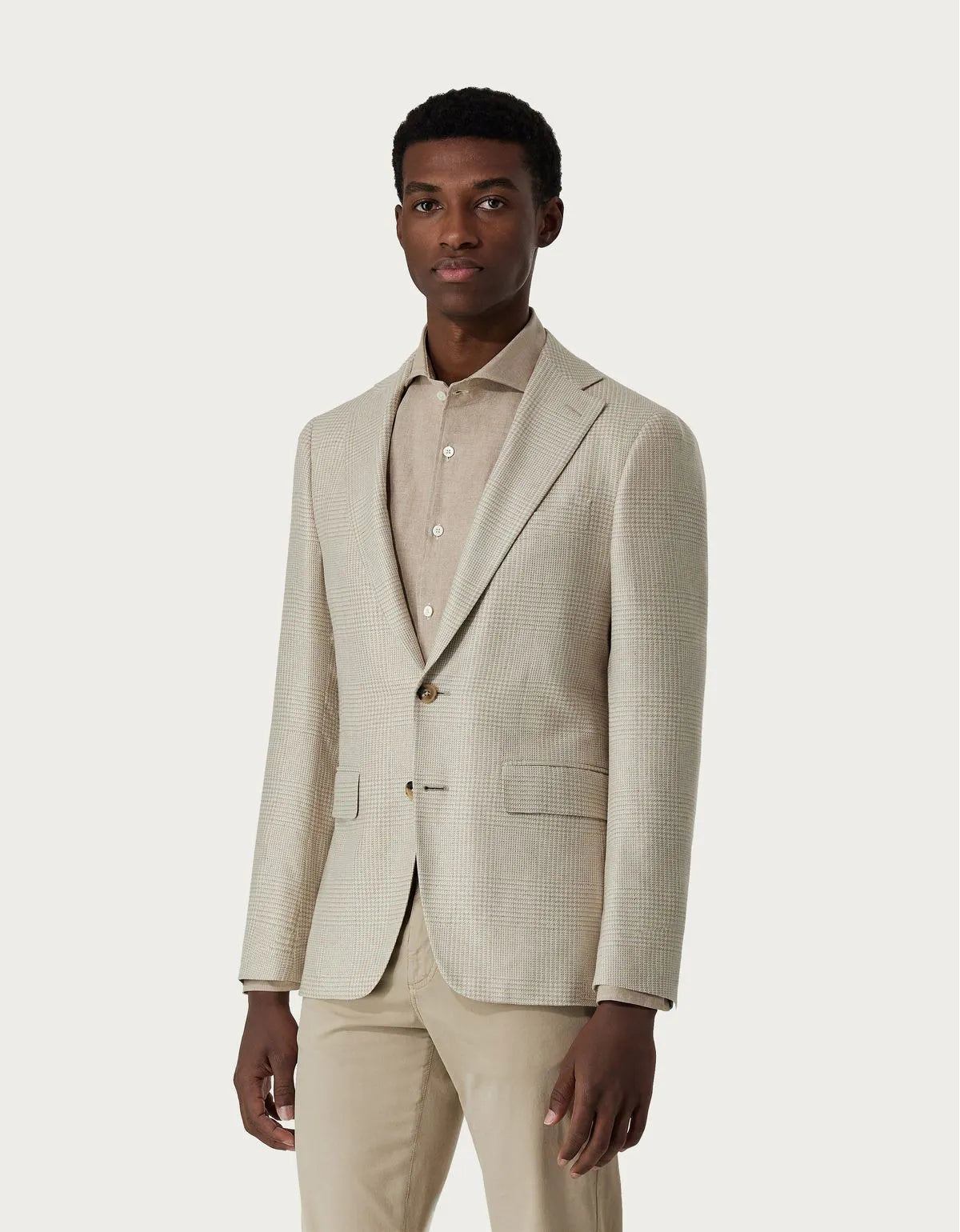 CANALI Pure Silk Prince of Wales Jacket