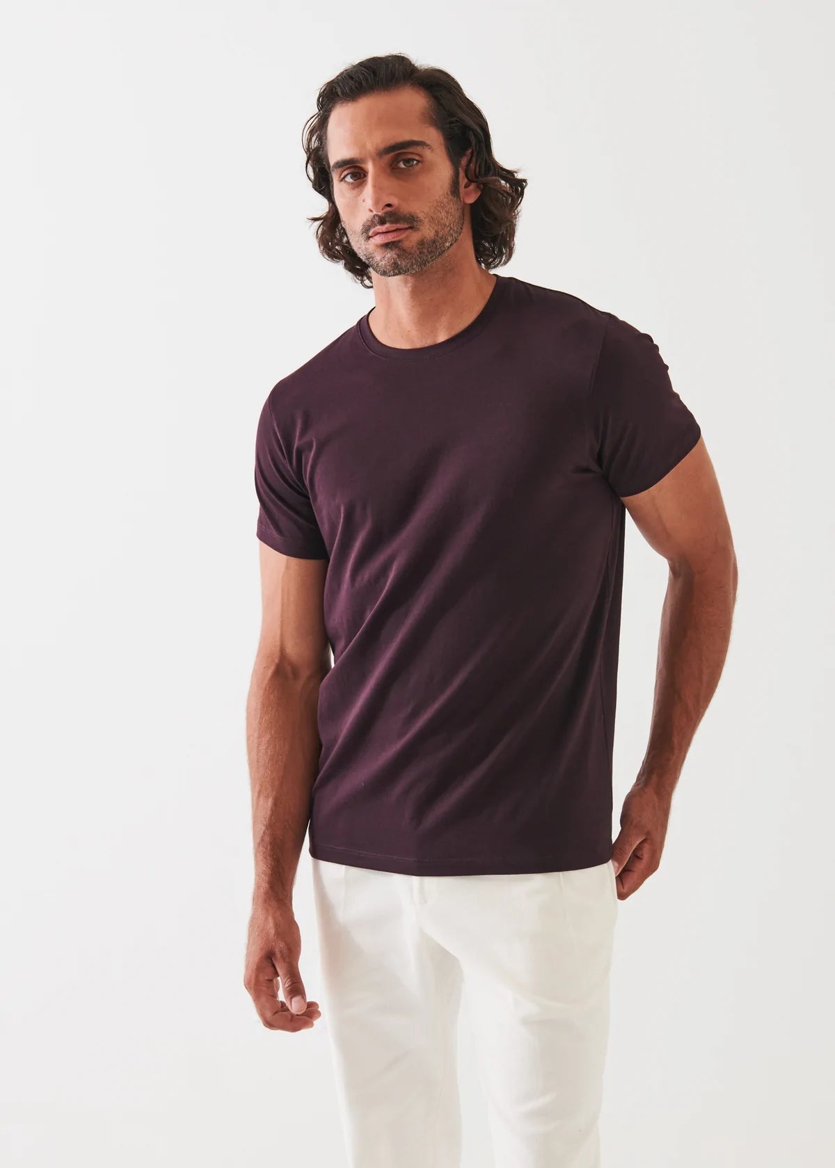 PATRICK ASSARAF T SHIRT | Burgundy