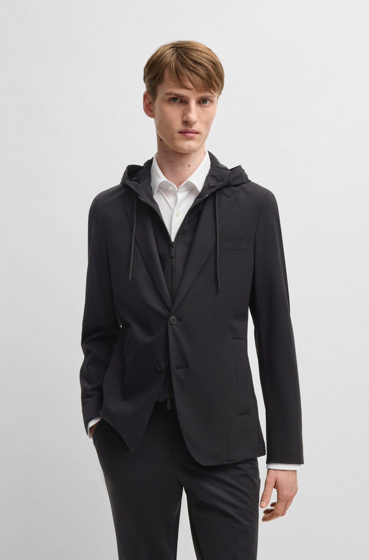 BOSS P-Hanry Tech Jacket with Hood