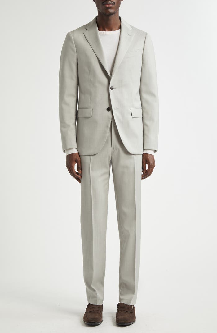 BOGLIOLI Milano Tonal Herringbone Suit