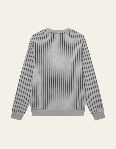 LES DEUX Brady LD Patch Pinstripe Sweatshirt