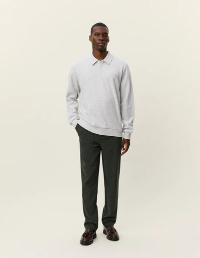 LES DEUX Ben Polo Pique Sweatshirt