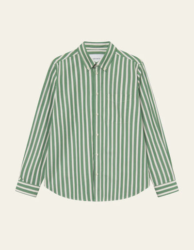 LES DEUX Kent Stripe Poplin Shirt