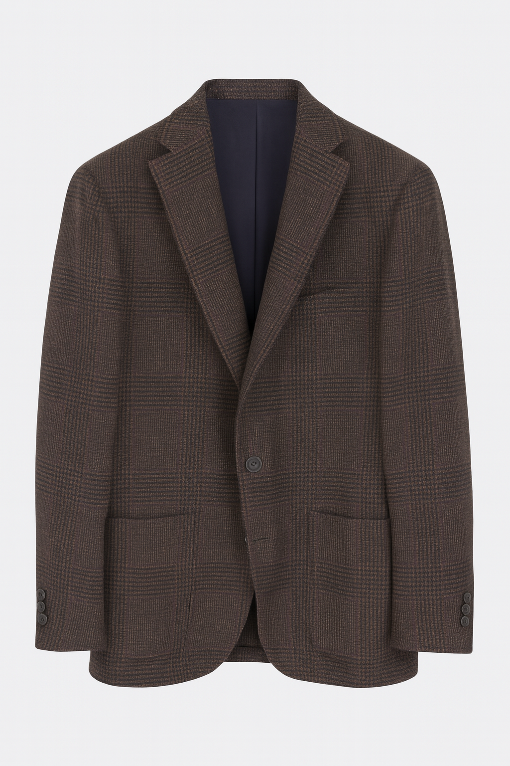 BOGLIOLI MILANO Prince of Wales Check Jacket | Brown Purple