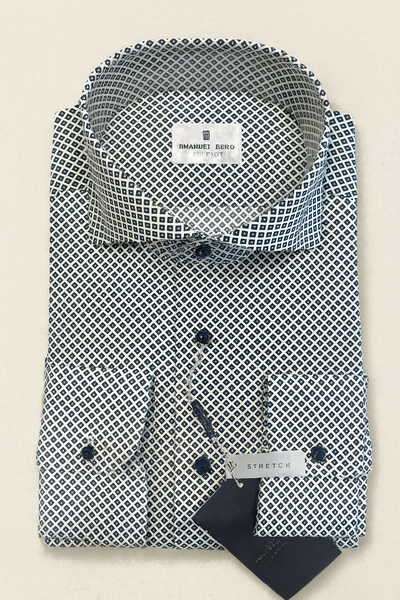 EMANUEL BERG Printed Poplin Shirt